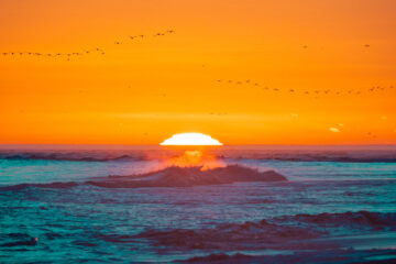 ocean sun set