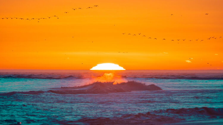 ocean sun set